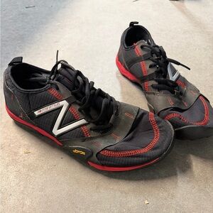 Black and Red New Balance Minimus Athletic Shoes